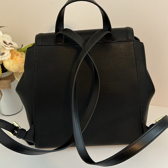 MICHAEL KORS MD BLACK PEBBLED LEATHER BACKPACK
"FREYA" NWT - Picture 3 of 14